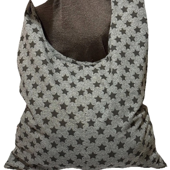 Gray Star Pattern Tote Bag - Picture 2 of 2
